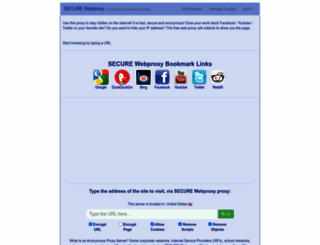 securewebproxy.net screenshot