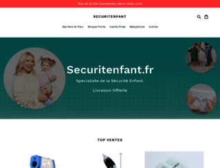 securitenfant.myshopify.com screenshot