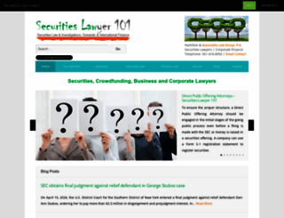 securitieslawyer101.com screenshot