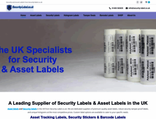 security-label.co.uk screenshot