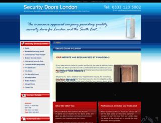 securitydoorslondon.com screenshot