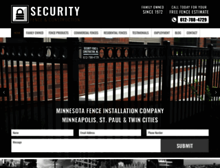 securityfenceminneapolis.com screenshot