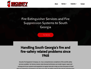 securityfireequipment.com screenshot