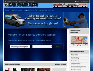 securityinstallationdirectory.com screenshot