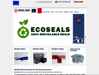 securitysealsroyalpack.co.uk screenshot