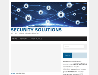 securitysolutions.com screenshot