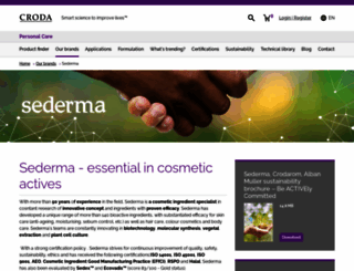 sederma.fr screenshot