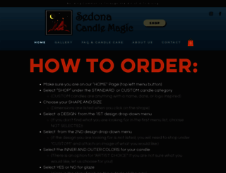 sedona-candlemagic.com screenshot