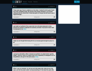 seecretly.com screenshot