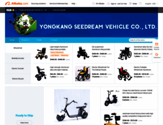 seedreamscooter.en.alibaba.com screenshot