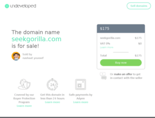 seekgorilla.com screenshot