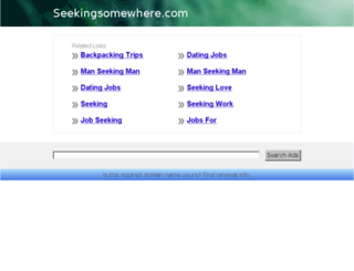 seekingsomewhere.com screenshot
