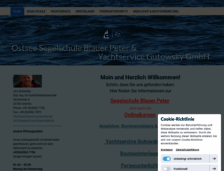 segelschule-blauer-peter.de screenshot