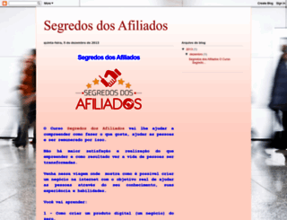 segredodosafiliados.blogspot.com.br screenshot