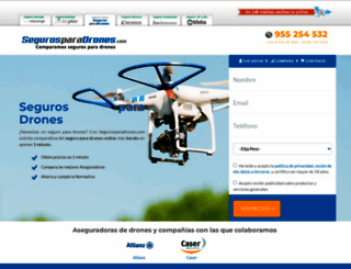 segurosparadrones.com screenshot