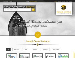sehgalestates.com screenshot