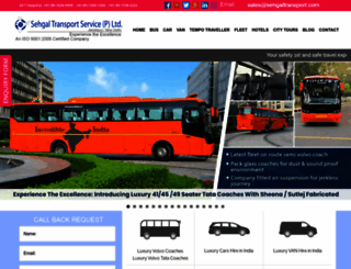 sehgaltransport.com screenshot