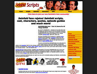 seinfeldscripts.com screenshot