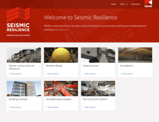 seismicresilience.org.nz screenshot