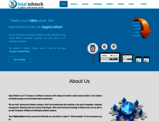 sejalinfotech.com screenshot