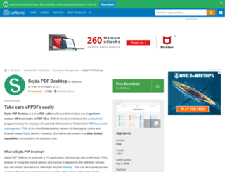 sejda-pdf-desktop.en.softonic.com screenshot