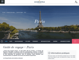 sejour-a-paris.guide-accorhotels.com screenshot