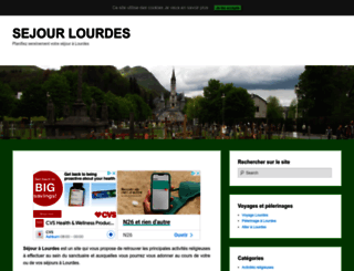 sejourlourdes.com screenshot