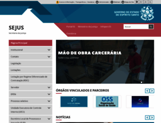 sejus.es.gov.br screenshot