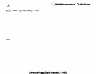 sekolahalhuda.sch.id screenshot