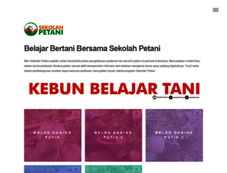 sekolahpetani.com screenshot