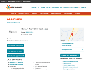 selahfamilymedicine.com screenshot