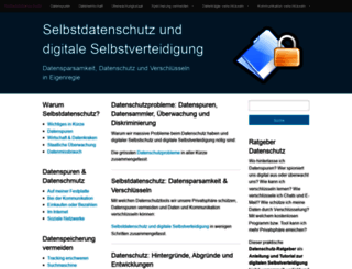 selbstdatenschutz.info screenshot
