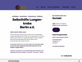 selbsthilfe-bronchialkarzinom.de screenshot