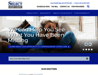 select-eyecare.com screenshot