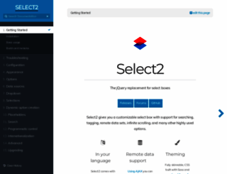 select2.org screenshot