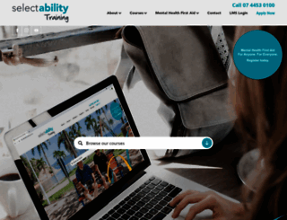 selectabilitytraining.com.au screenshot