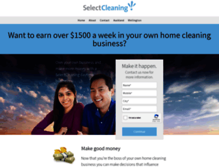 selectcleaningbusiness.co.nz screenshot