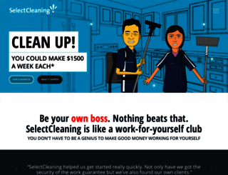 selectcleaningbusiness.com.au screenshot