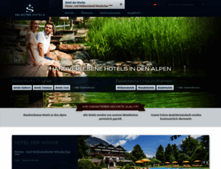 selectedhotels.com screenshot