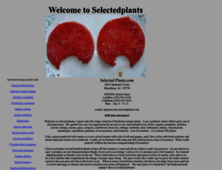 selectedplants.com screenshot