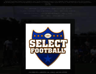 selectfootballclinic.com screenshot