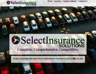 selectinsurancesolutions.com screenshot