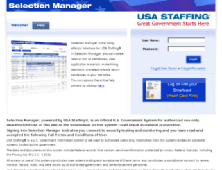 selectionmanager.usastaffing.gov screenshot