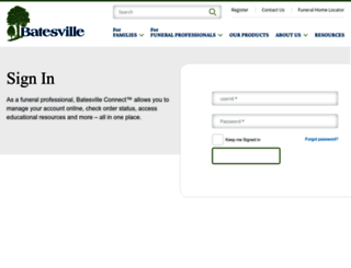 selections.batesville.com screenshot