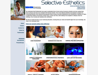 selectiveesthetics.com screenshot