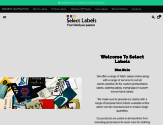selectlabels.co.uk screenshot