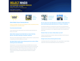selectmaids.com screenshot