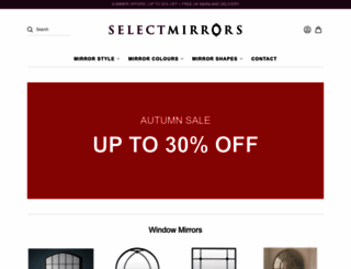 selectmirrors.co.uk screenshot