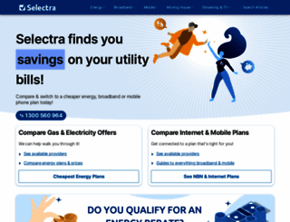 selectra.com.au screenshot