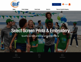 selectscreenprints.com screenshot